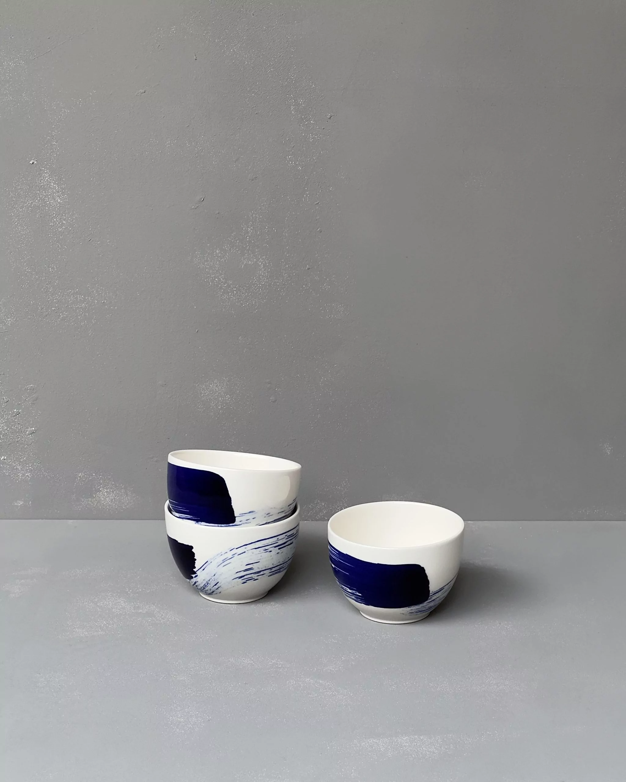 Mug #1 Palm - white with blue stroke