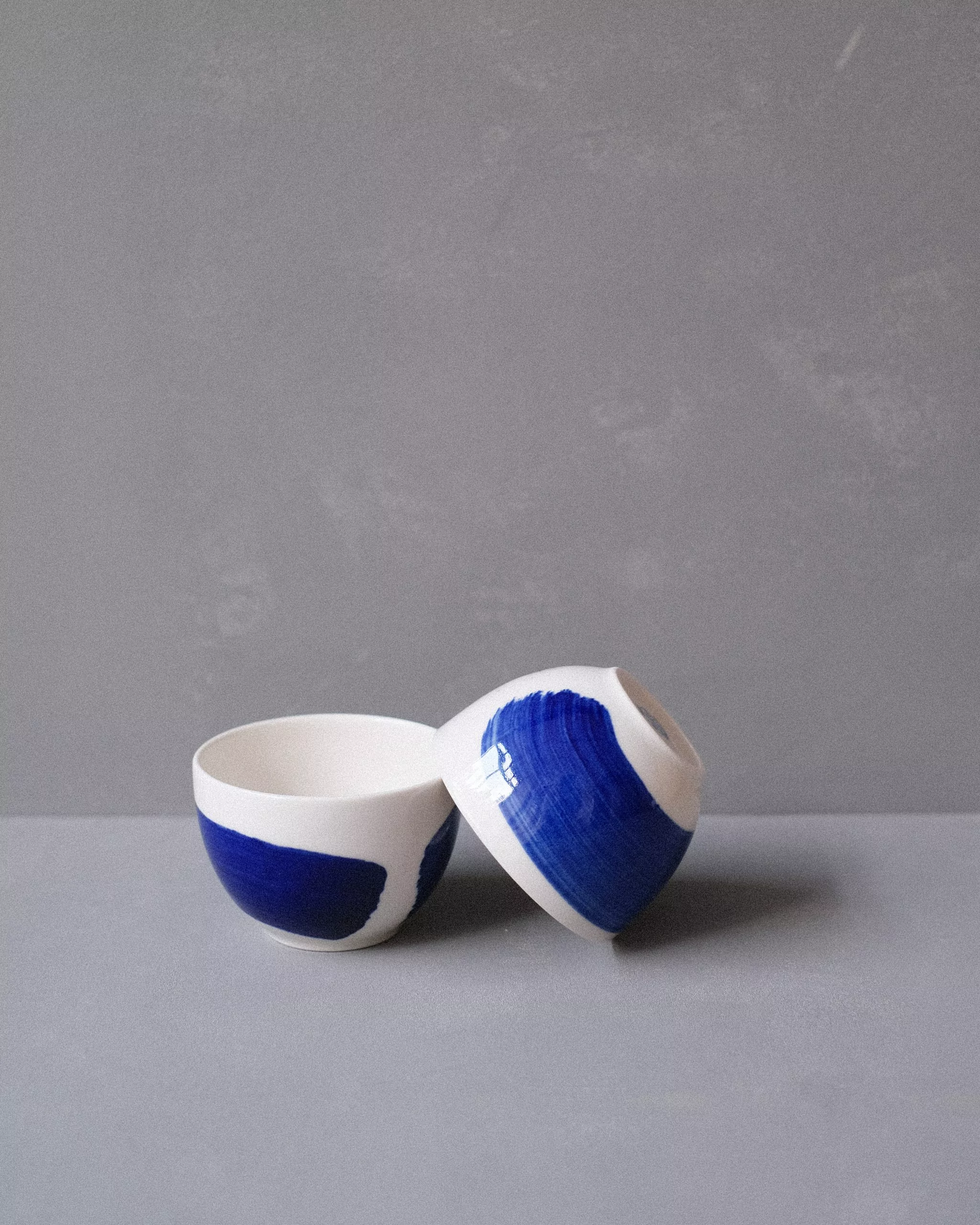 Mug #2 Palm - white with blue stroke - Image 3