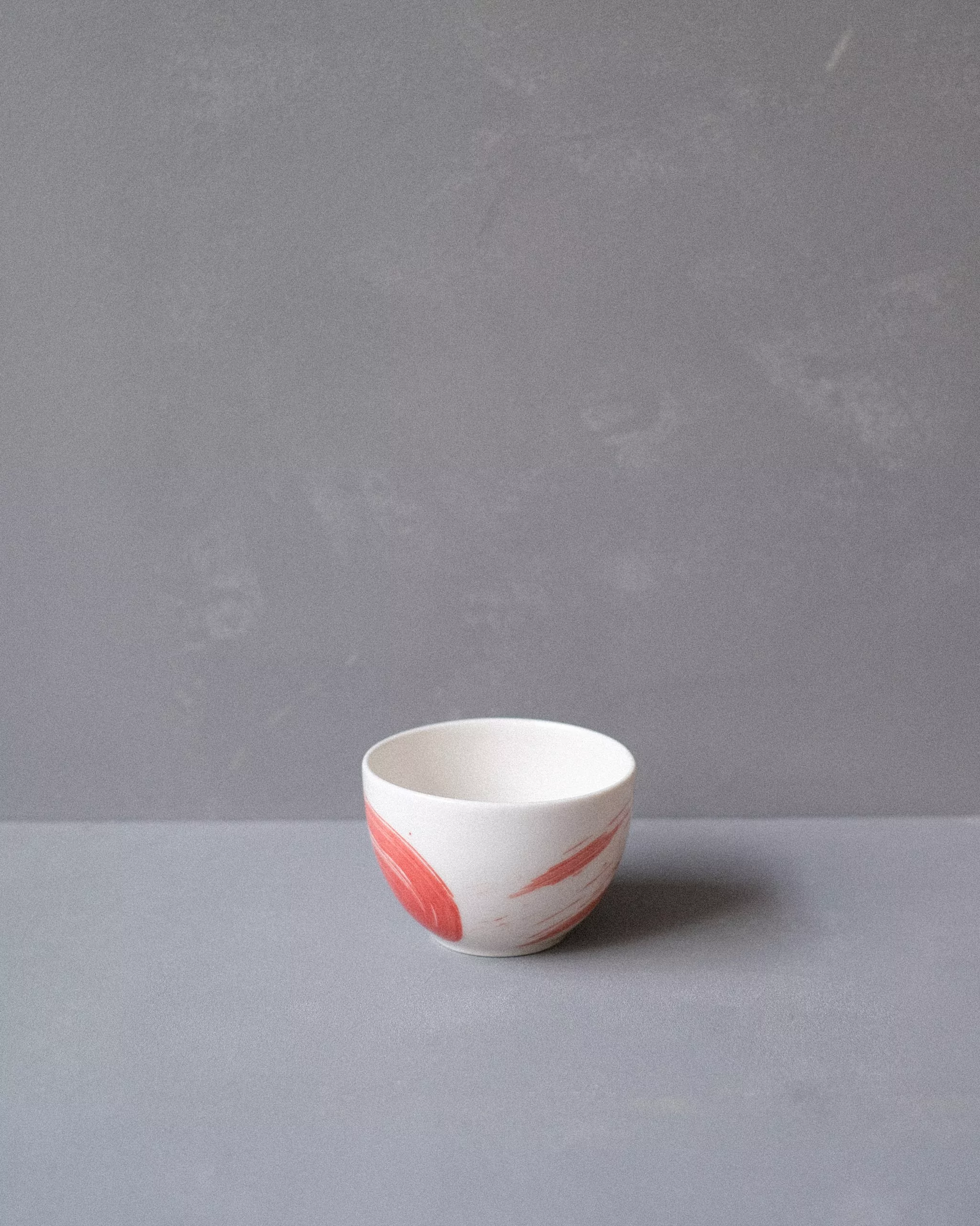 Mug #2 Palm - white with light red stroke
