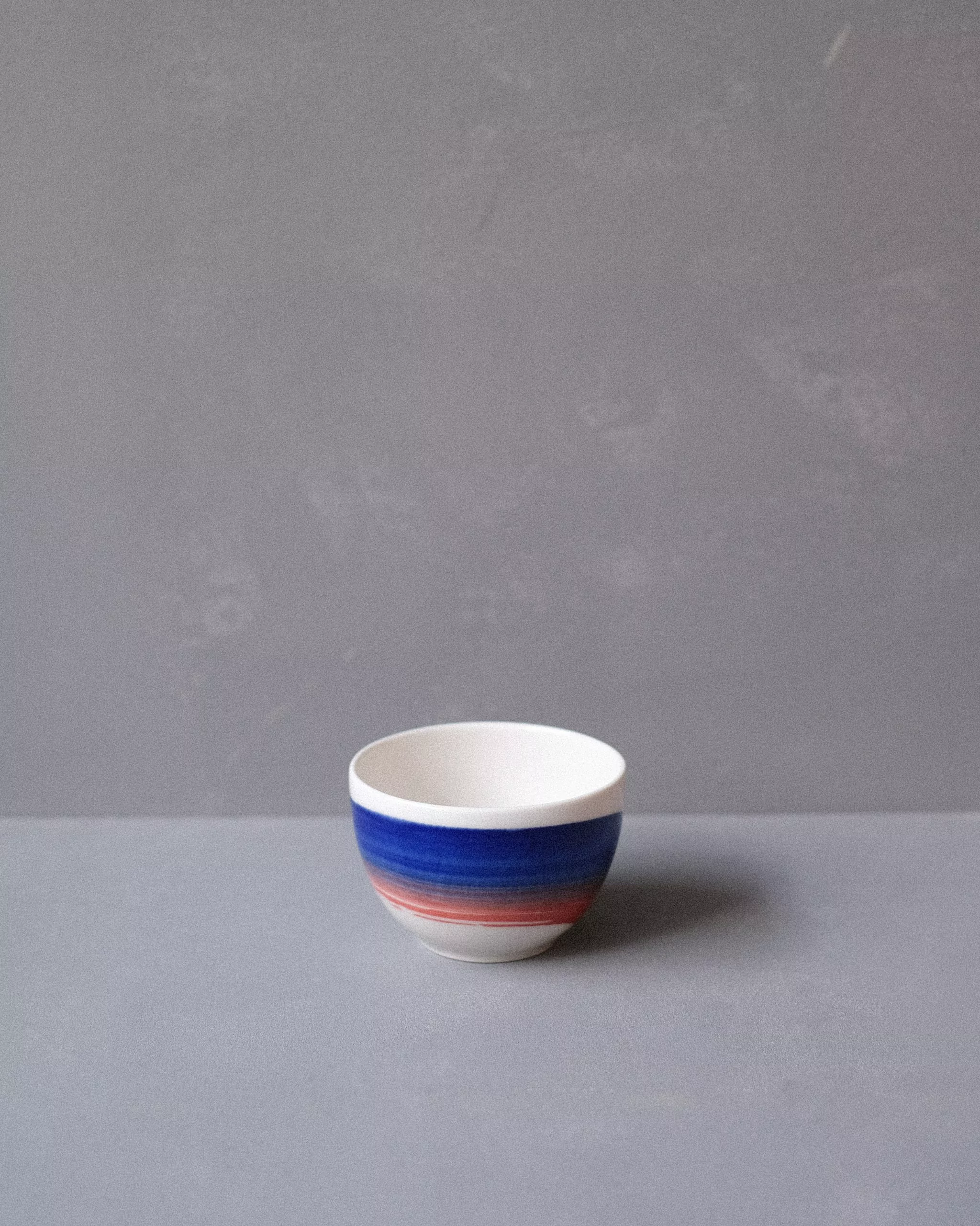 Mug #2 Palm - white with blue&light red stroke - Image 2